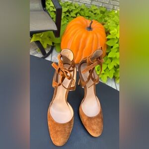 Gianvito Rossi Tan Suede Footwear